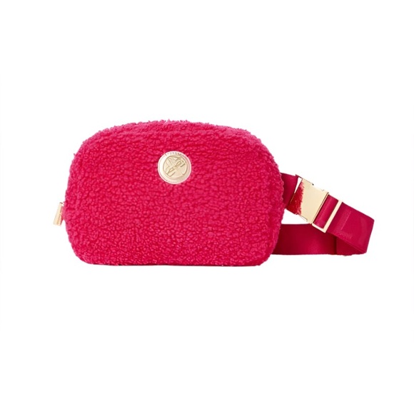 Lilly Pulitzer belt bag. Sherpa raspberry rouge. New sealed. - Picture 4 of 10